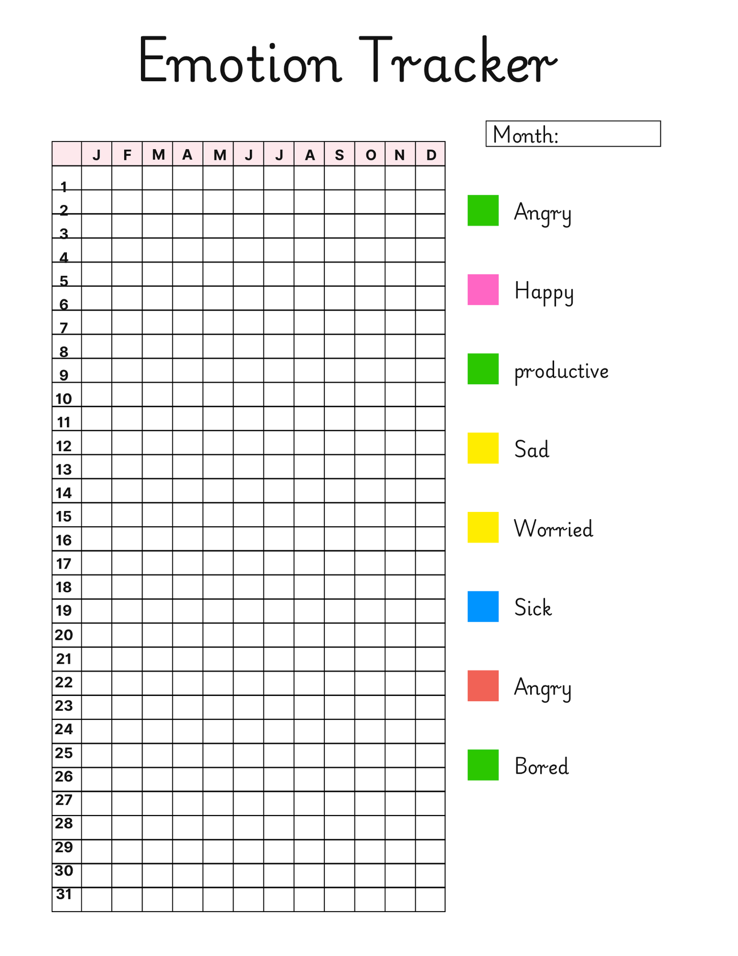 ADHD children's planner, Bright ADHD Digital Planner for kids (65 pages)- Daily Routine, Mood Tracker, Chore Charts plus more.